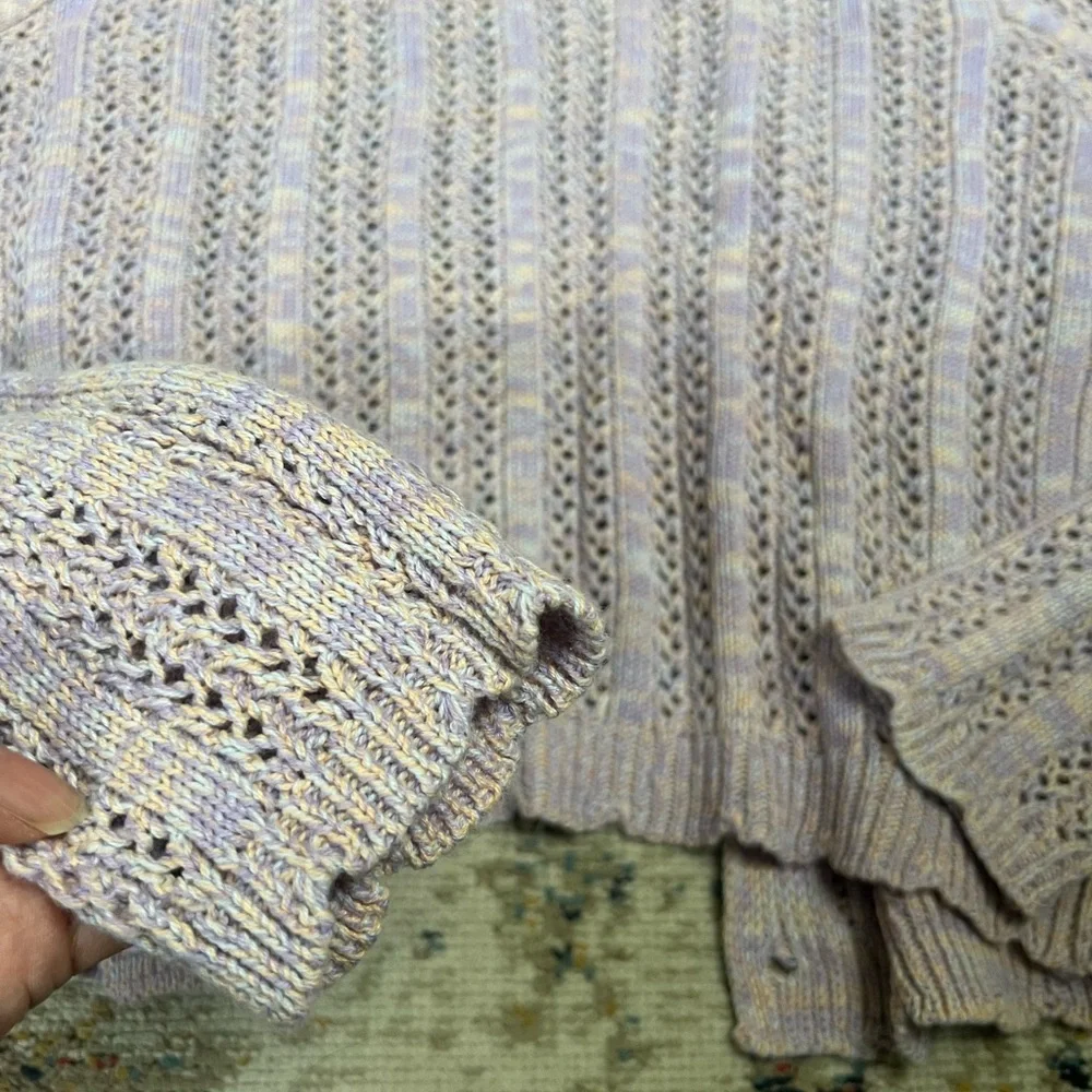 Girl Art Class Lavender Knit Cardigan